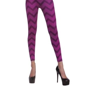 Magenta Chevron Leggings Size M